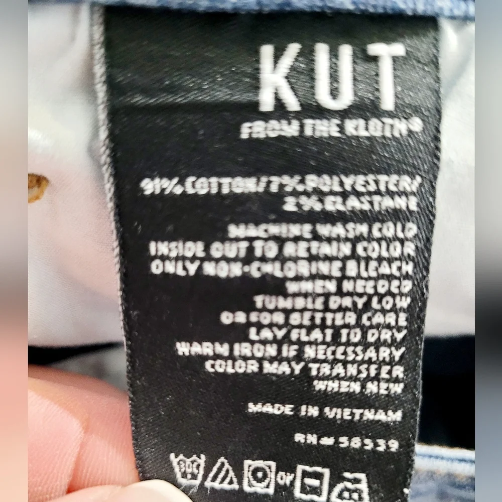 KUT From the Kloth Kurvy Diana Crop Skinny Jeans Women’s Size 4 Stretch Denim - Picture 14 of 14